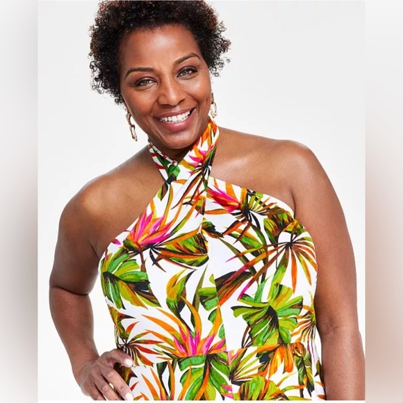 I.N.C. International Concepts® Tropical Halter Maxi Dress - Picture 4 of 4